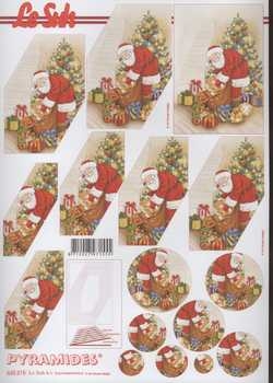 3D Pyramiden- Schneidebogen Samichlaus, Teddy