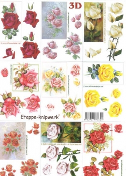 3D Schneidebogen Rosen 9x