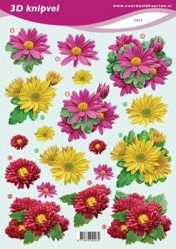 3D Schneidebogen Blumensträusse