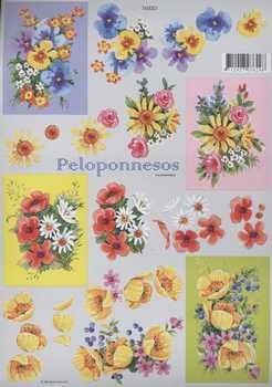 3D Schneidebogen Blumen