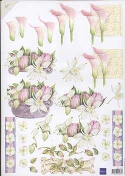 3D Schneidebogen Blumen, Calla