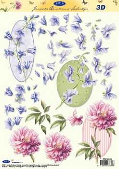 3D Schneidebogen Blumen, 50