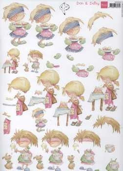 3D Schneidebogen Don & Daisy, Backen