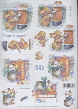 3D Schneidebogen Weihnachtspost