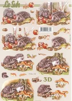 3D Schneidebogen Igel, Herbst