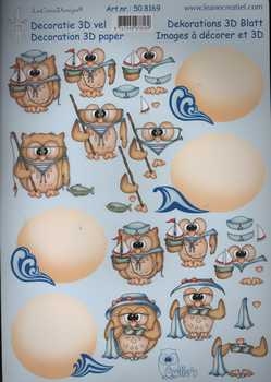 3D Schneidebogen Owlie's am Strand
