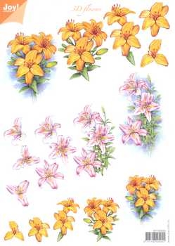 3D Schneidebogen Lilien