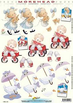 3D Schneidebogen Morehead, Katze, Melone, Gans