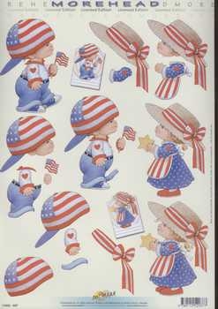 3D Schneidebogen Morehead, Stars & Stripes