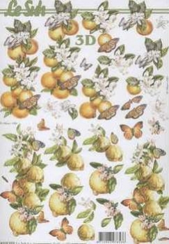 3D Schneidebogen Orangen, Zitronen