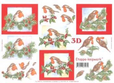 3D Schneidebogen Rotbrüstchen