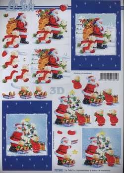 3D Schneidebogen Samichlaus mit Bärchen