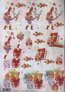 3D Schneidebogen Santa Klaus