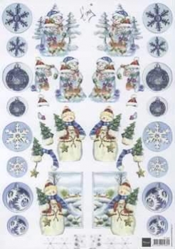 3D Schneidebogen Schneemann