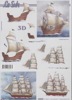 3D Schneidebogen Segelschiff