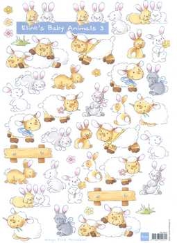 3D Schneidebogen Tierkinder 3