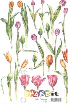 3D Schneidebogen Tulpen