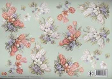 3D Schneidebogen Tulpensträusse