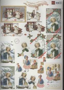 3D Schneidebogen Vintage Weihnachten