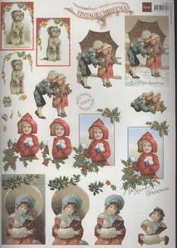 3D Schneidebogen Vintage Weihnachten