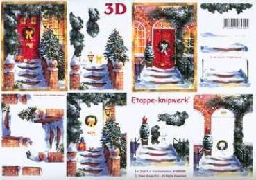 3D Schneidebogen Weihnachtstüre