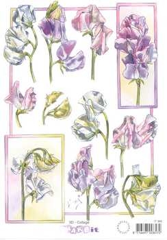 3D Schneidebogen Blumen rosa