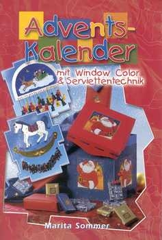Adventskalender mit Window-Color & Serviettentechnik