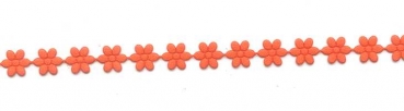 Blümchenband selbstklebend orange
