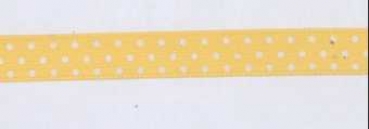 Band mit Punkten gelb-weiss