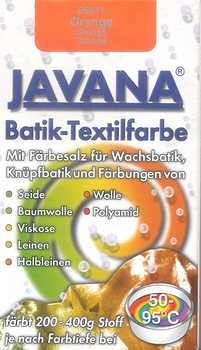 Batik Textilfarbe orange