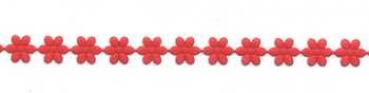Blümchenband selbstklebend rot