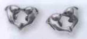 Charms Delfine silber