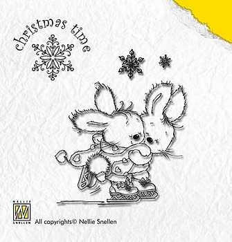 Clear Stamp Christmas Time, Skating in Love