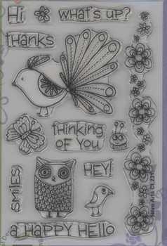 Clear Stamp happy hello