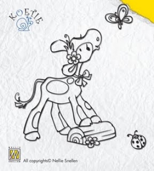 Clear Stamp Koetie mit Schmetterling