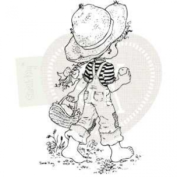 Clear Stamp Sarah Kay, Adele enjoying fresh apples