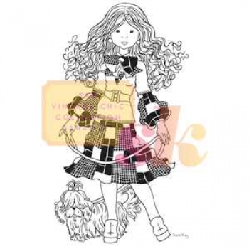 Clear Stamp Sarah Kay, Vintage Collection 04 / Antoinette and Bessa go for a stroll