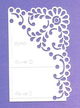 Embossing-Schablone Royal Blume