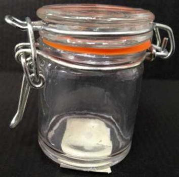 Einmachglas rund mit Deckel klein
