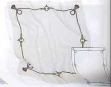 Gutta-Seidentuch Frame Pegasus