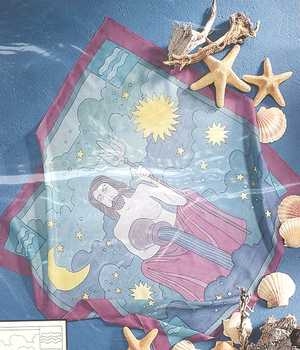 Gutta-Tuch Sternzeichen Wassermann (Aquarius, Verseau)