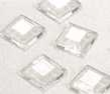 Mosaik Kunststoff quadratisch transparent