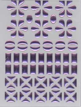 Mosaik-Sticker lavendel