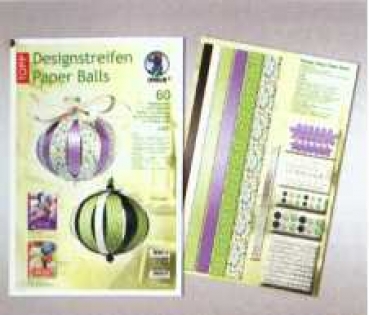 Designstreifen Paperballs Lily