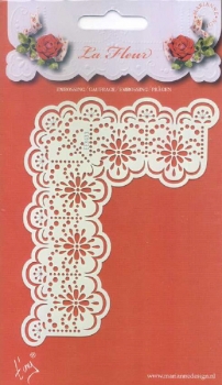 Schablone zum Prägen (Embossing) und Sticken, Blumen 3
