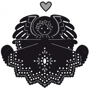 Stanzschablone Craftables Engel mit Herz