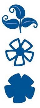 Schablone Creatables filigrane Blumen hip