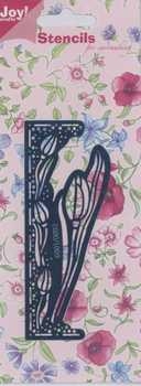 Embossing-Schablone Ecke Tulpen