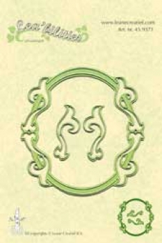 Multi-Stanzschablone Rahmen Oval