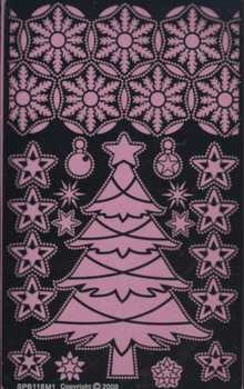 Schablone Parchement Weihnachten, Starry night